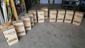 Laser Cut Wood Wine Box